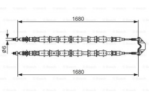 Bosch Ντίζα, Φρένο Ακινητοποίησης - 1 987 482 107