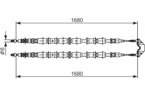 Bosch Ντίζα, Φρένο Ακινητοποίησης - 1 987 482 107