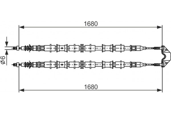 Bosch Ντίζα, Φρένο Ακινητοποίησης - 1 987 482 107