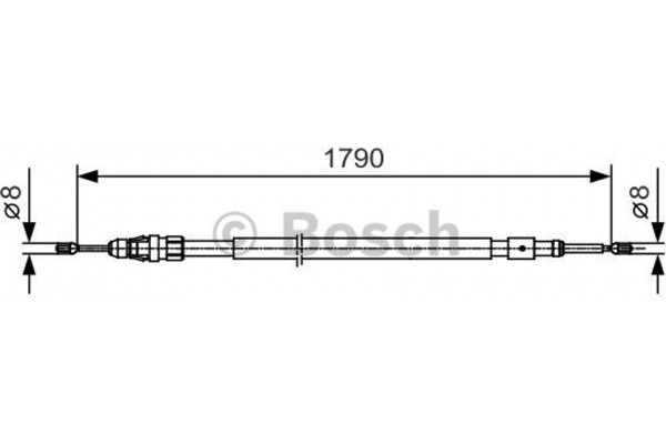 Bosch Ντίζα, Φρένο Ακινητοποίησης - 1 987 482 112