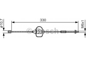 Bosch Ντίζα, Φρένο Ακινητοποίησης - 1 987 482 121