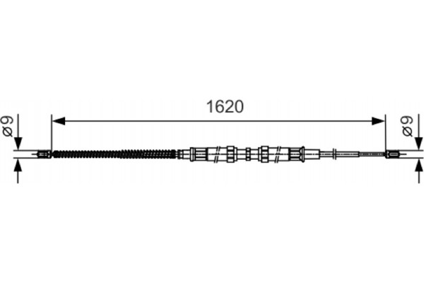 Bosch Ντίζα, Φρένο Ακινητοποίησης - 1 987 482 129 Bosch Ντίζα, Φρένο Ακινητοποίησης - 1 987 482 129