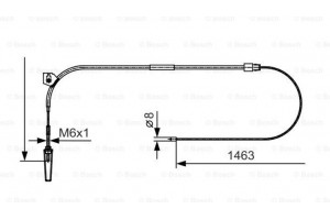 Bosch Ντίζα, Φρένο Ακινητοποίησης - 1 987 482 130