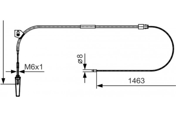 Bosch Ντίζα, Φρένο Ακινητοποίησης - 1 987 482 130