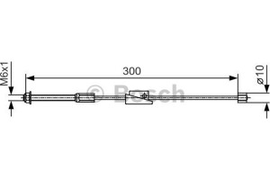Bosch Ντίζα, Φρένο Ακινητοποίησης - 1 987 482 132