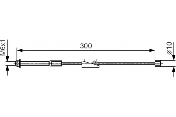 Bosch Ντίζα, Φρένο Ακινητοποίησης - 1 987 482 132 Bosch Ντίζα, Φρένο Ακινητοποίησης - 1 987 482 132