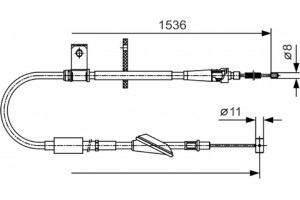 Bosch Ντίζα, Φρένο Ακινητοποίησης - 1 987 482 137