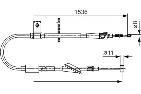 Bosch Ντίζα, Φρένο Ακινητοποίησης - 1 987 482 137