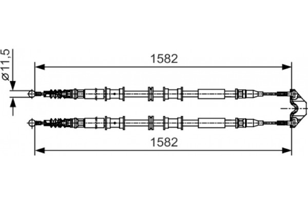 Bosch Ντίζα, Φρένο Ακινητοποίησης - 1 987 482 138