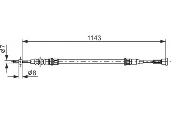Bosch Ντίζα, Φρένο Ακινητοποίησης - 1 987 482 139