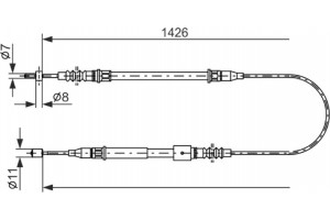Bosch Ντίζα, Φρένο Ακινητοποίησης - 1 987 482 140