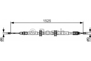 Bosch Ντίζα, Φρένο Ακινητοποίησης - 1 987 482 142