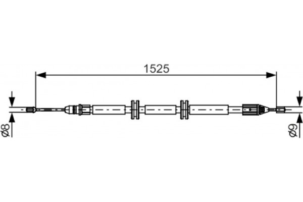 Bosch Ντίζα, Φρένο Ακινητοποίησης - 1 987 482 142 Bosch Ντίζα, Φρένο Ακινητοποίησης - 1 987 482 142