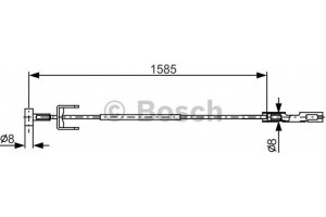 Bosch Ντίζα, Φρένο Ακινητοποίησης - 1 987 482 145