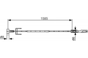 Bosch Ντίζα, Φρένο Ακινητοποίησης - 1 987 482 145