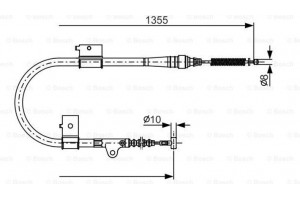 Bosch Ντίζα, Φρένο Ακινητοποίησης - 1 987 482 152