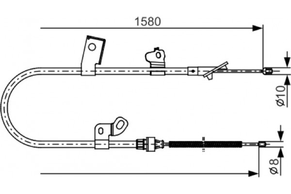 Bosch Ντίζα, Φρένο Ακινητοποίησης - 1 987 482 155
