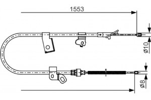 Bosch Ντίζα, Φρένο Ακινητοποίησης - 1 987 482 156