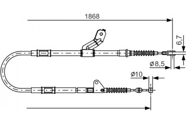 Bosch Ντίζα, Φρένο Ακινητοποίησης - 1 987 482 158