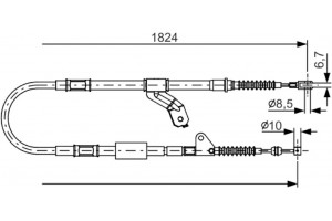 Bosch Ντίζα, Φρένο Ακινητοποίησης - 1 987 482 159