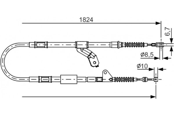 Bosch Ντίζα, Φρένο Ακινητοποίησης - 1 987 482 159