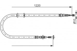 Bosch Ντίζα, Φρένο Ακινητοποίησης - 1 987 482 182