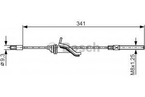 Bosch Ντίζα, Φρένο Ακινητοποίησης - 1 987 482 188