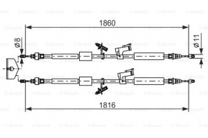 Bosch Ντίζα, Φρένο Ακινητοποίησης - 1 987 482 189