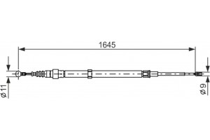 Bosch Ντίζα, Φρένο Ακινητοποίησης - 1 987 482 191
