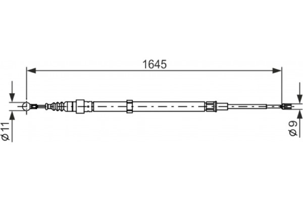 Bosch Ντίζα, Φρένο Ακινητοποίησης - 1 987 482 191 Bosch Ντίζα, Φρένο Ακινητοποίησης - 1 987 482 191