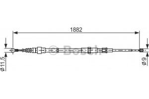Bosch Ντίζα, Φρένο Ακινητοποίησης - 1 987 482 193