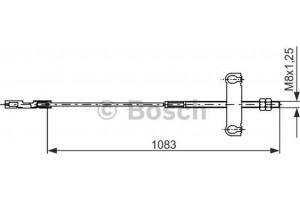 Bosch Ντίζα, Φρένο Ακινητοποίησης - 1 987 482 194