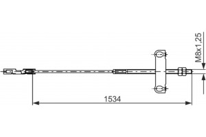 Bosch Ντίζα, Φρένο Ακινητοποίησης - 1 987 482 195