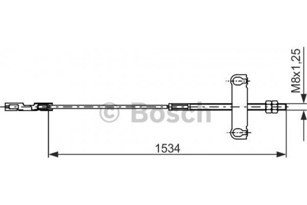 Bosch Ντίζα, Φρένο Ακινητοποίησης - 1 987 482 195
