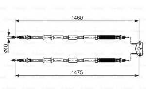 Bosch Ντίζα, Φρένο Ακινητοποίησης - 1 987 482 198