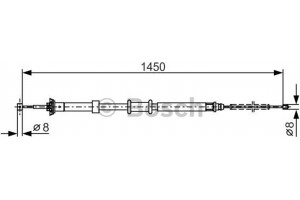 Bosch Ντίζα, Φρένο Ακινητοποίησης - 1 987 482 199