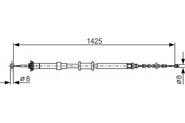 Bosch Ντίζα, Φρένο Ακινητοποίησης - 1 987 482 200 Bosch Ντίζα, Φρένο Ακινητοποίησης - 1 987 482 200