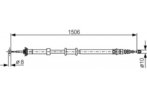 Bosch Ντίζα, Φρένο Ακινητοποίησης - 1 987 482 201