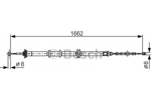 Bosch Ντίζα, Φρένο Ακινητοποίησης - 1 987 482 206