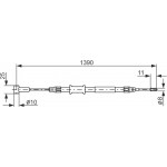 Bosch Ντίζα, Φρένο Ακινητοποίησης - 1 987 482 213