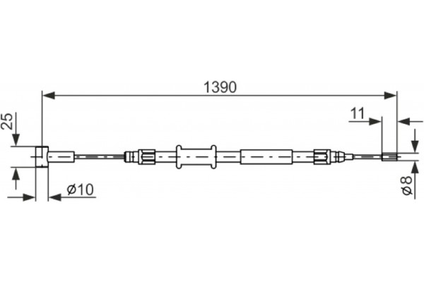 Bosch Ντίζα, Φρένο Ακινητοποίησης - 1 987 482 213