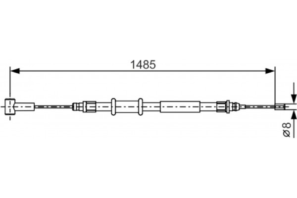 Bosch Ντίζα, Φρένο Ακινητοποίησης - 1 987 482 214