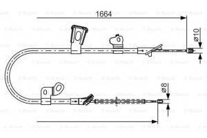 Bosch Ντίζα, Φρένο Ακινητοποίησης - 1 987 482 219