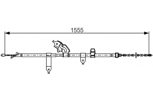Bosch Ντίζα, Φρένο Ακινητοποίησης - 1 987 482 221 Bosch Ντίζα, Φρένο Ακινητοποίησης - 1 987 482 221