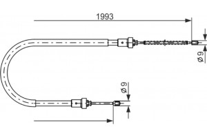 Bosch Ντίζα, Φρένο Ακινητοποίησης - 1 987 482 233