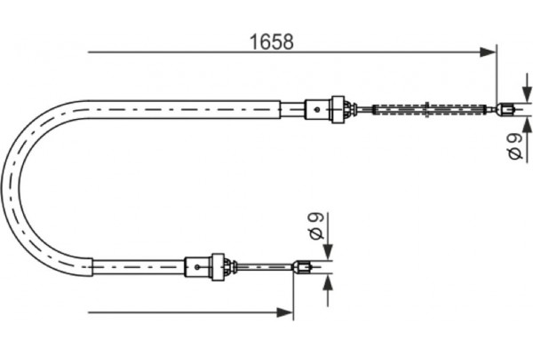 Bosch Ντίζα, Φρένο Ακινητοποίησης - 1 987 482 234