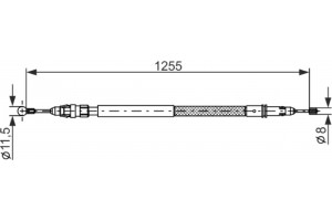 Bosch Ντίζα, Φρένο Ακινητοποίησης - 1 987 482 235