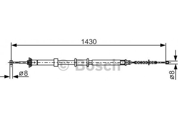 Bosch Ντίζα, Φρένο Ακινητοποίησης - 1 987 482 240