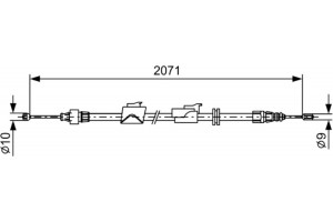 Bosch Ντίζα, Φρένο Ακινητοποίησης - 1 987 482 242
