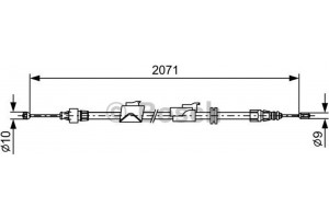 Bosch Ντίζα, Φρένο Ακινητοποίησης - 1 987 482 242